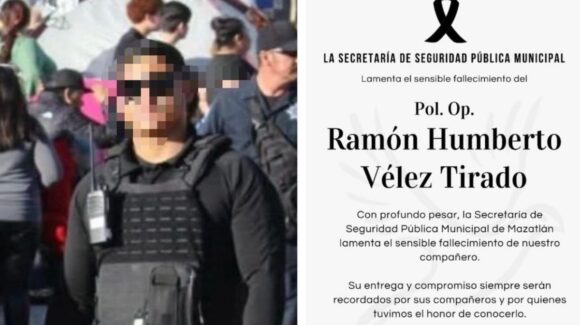 Muere policía municipal agredido a tiros hace una semana en el centro de Mazatlán