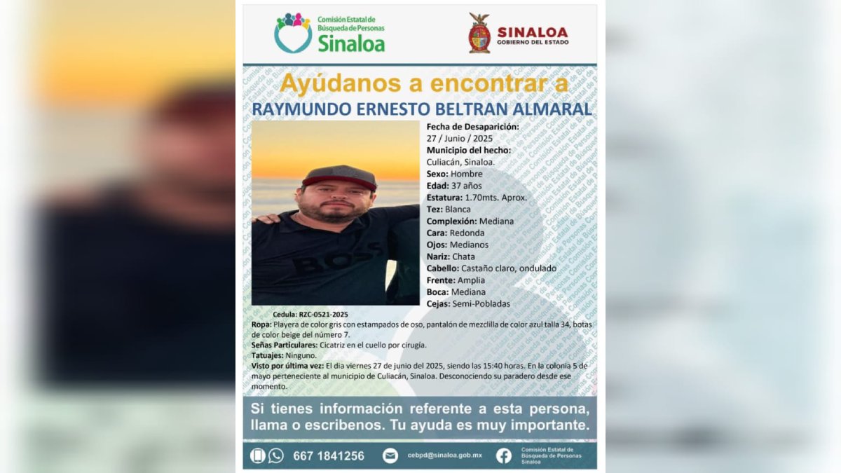 raymundo ernesto levantado en culiacan