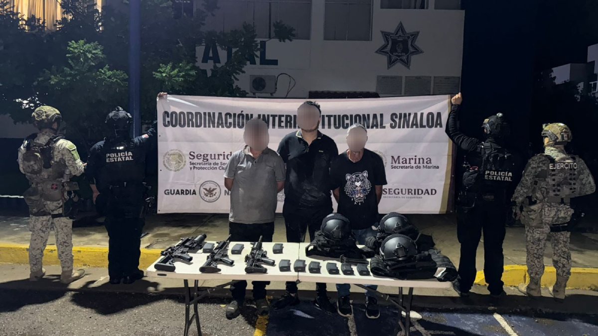 rescatan a una mujer privada de la libertad y detienen a 3 hombres en Culiacán