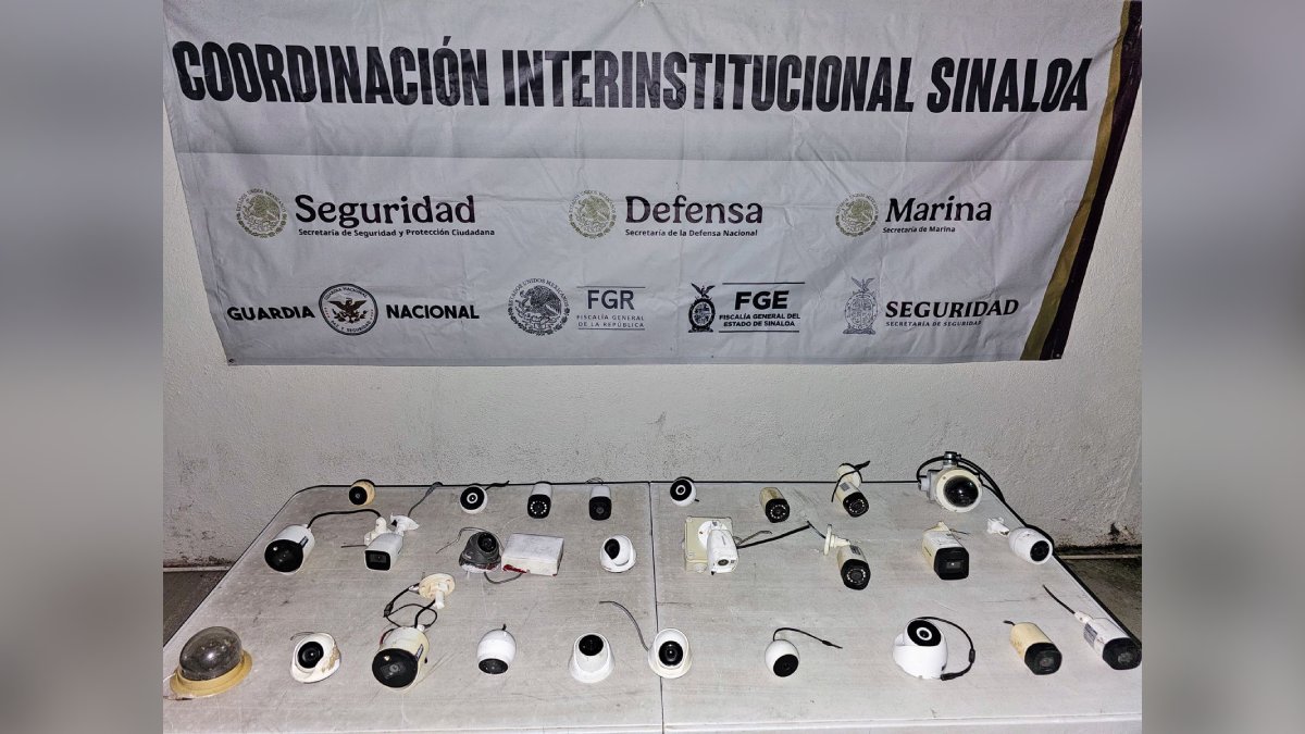 Retiran 30 cámaras clandestinas en Culiacán y Cosalá