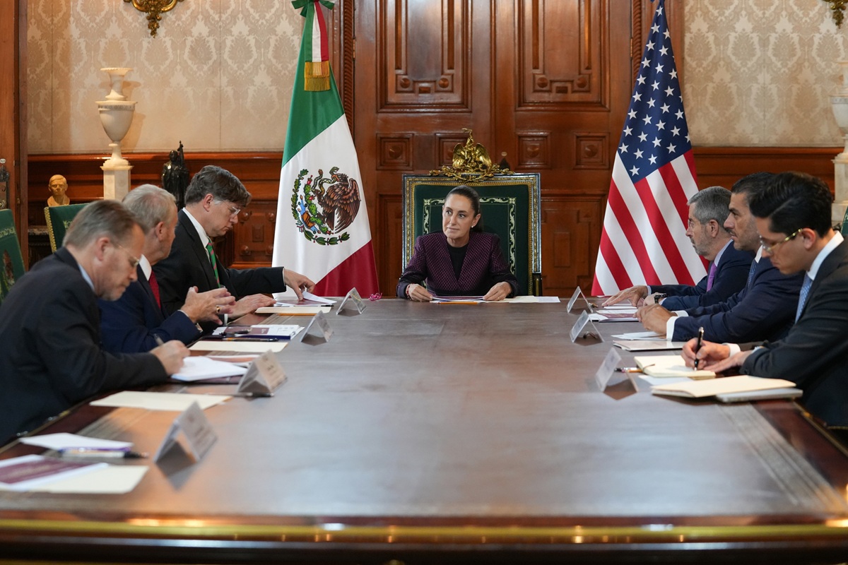 Reunión de Claudia Sheinbaum con Christopher Landau