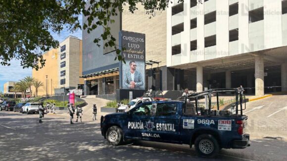 Se registra megaoperativo en edificio Cuatro Ríos de Culiacán tras reporte de mujer presuntamente secuestrada