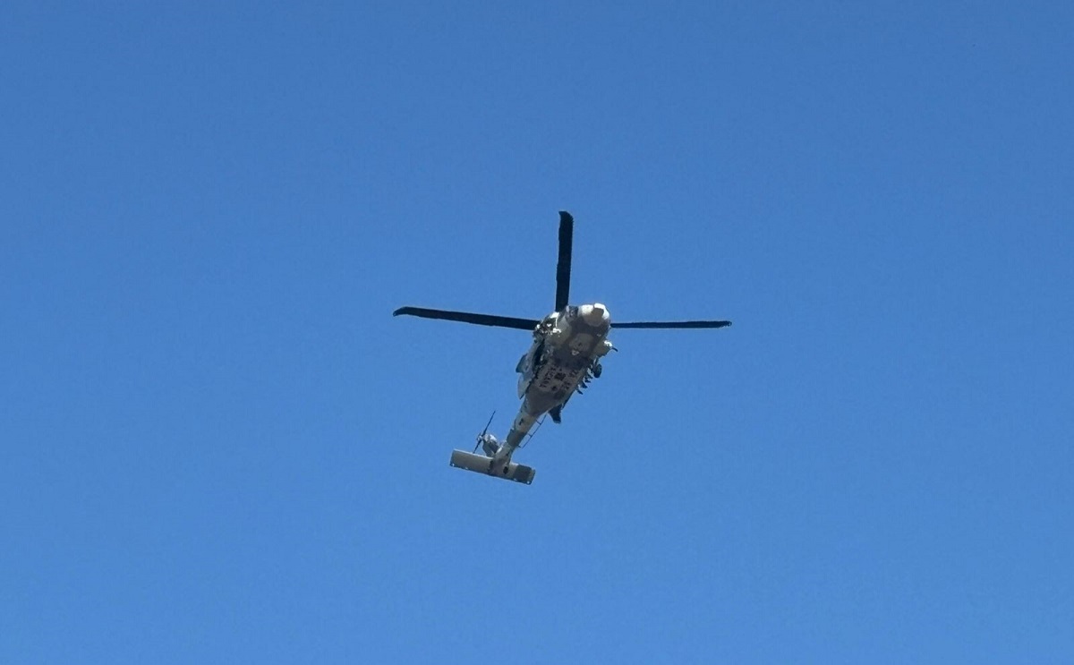Dos helicópteros de las Fuerzas Armadas sobrevuelan zona centro y oriente de Culiacán
