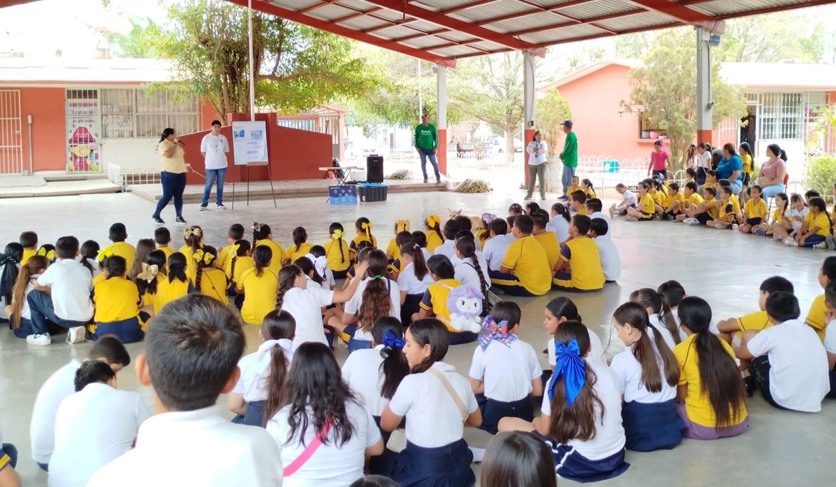 Sucede AC lleva plática sobre tortugas marinas a primaria de Angostura