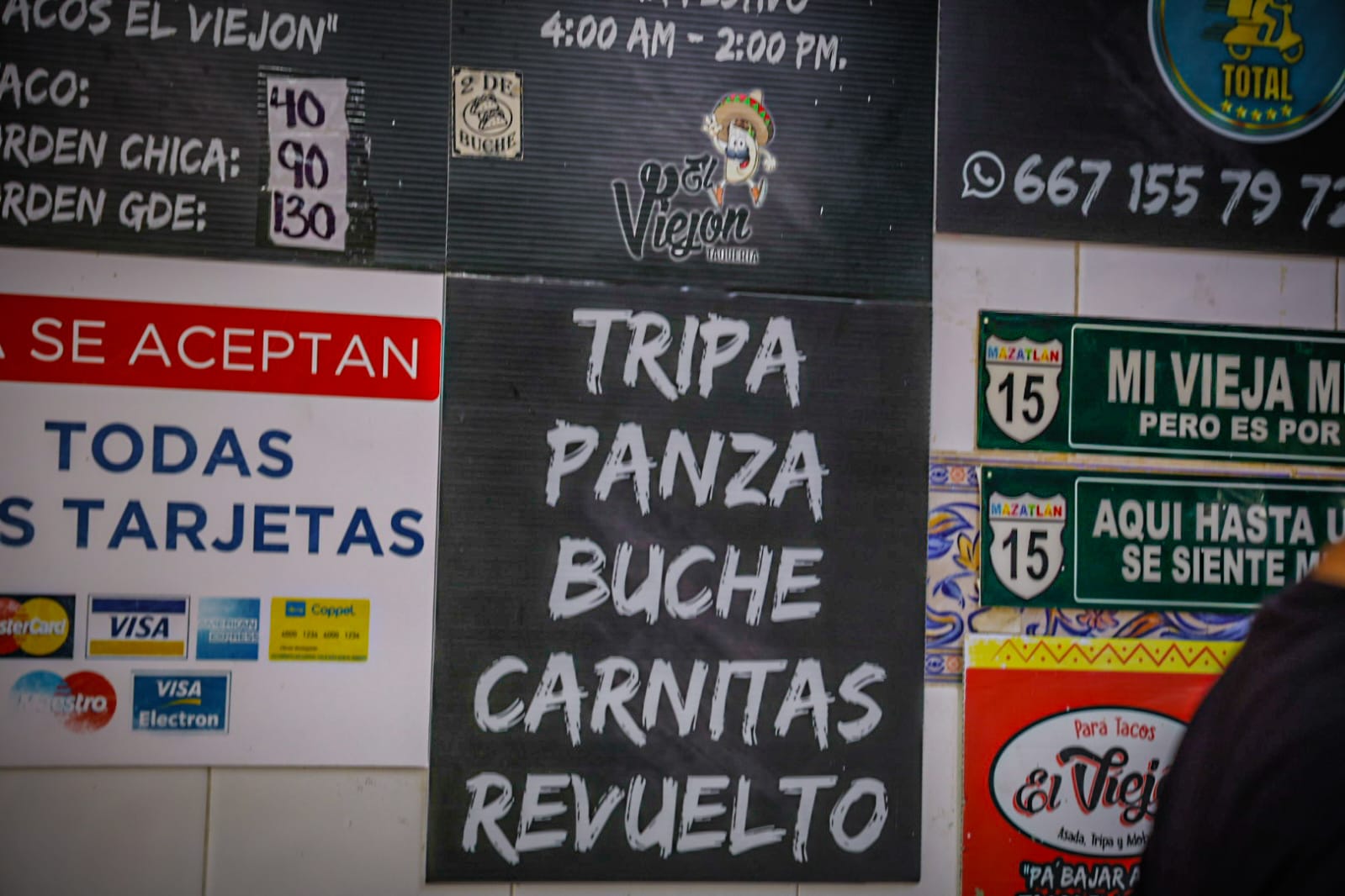 “Para bajar avión, tacos El Viejón”; conquistan el paladar de los culiacanenses con tripa, panza, buche y carnitas
