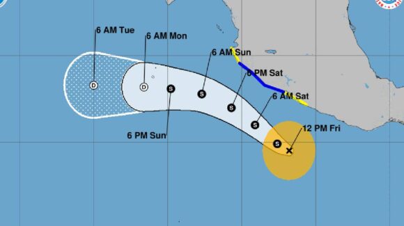 ¡Surge Dalila! La nueva tormenta tropical del Pacífico empieza su ascenso a Sinaloa
