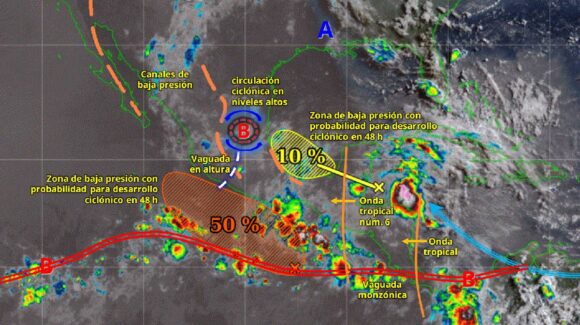 ¡El domingo surge Flossie! La nueva tormenta tropical se ubicará frente a Guerrero y Oaxaca