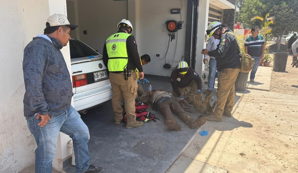 Trabajador de Jumapag herido en derrumbe en Guasave