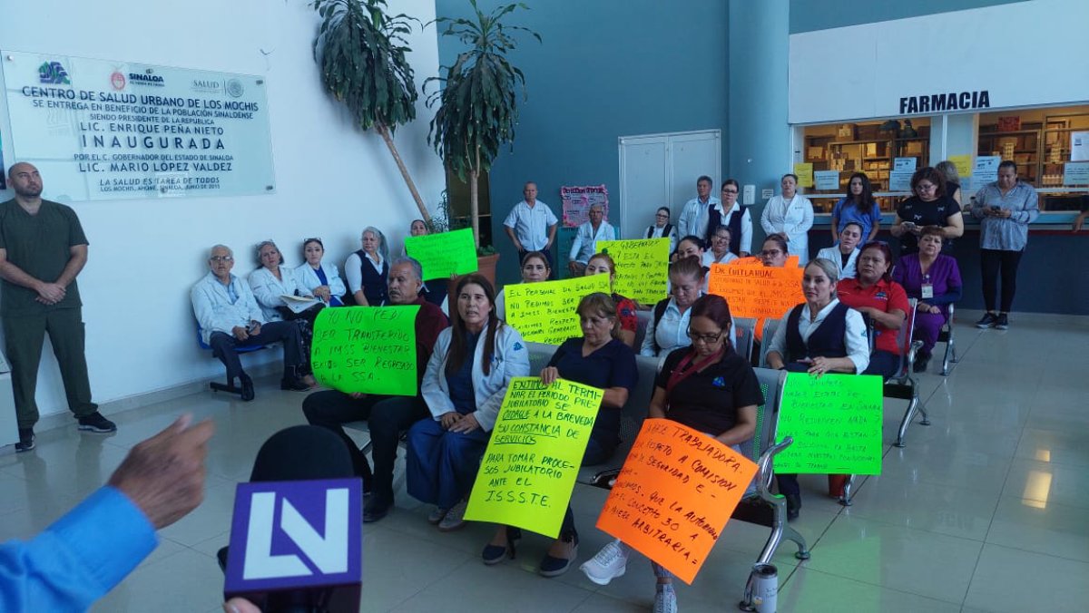 trabajadores del centro de salud los mochis sin
