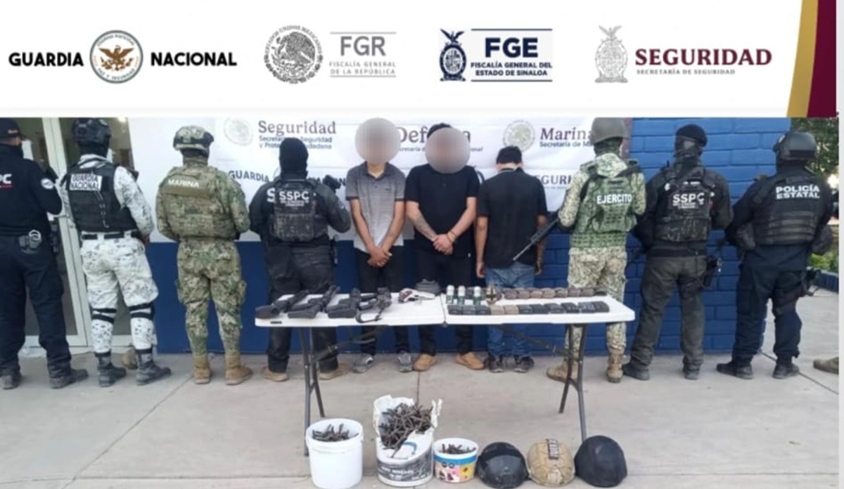 Tres detenidos, entre ellos un menor de edad, en Las Aguamitas, Navolato