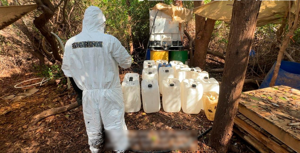 Aseguran droga y seis laboratorios desmantelados en Navolato
