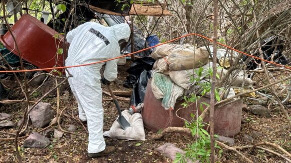 Golpe de 81 mdp a la delincuencia organizada; Aseguran laboratorio de drogas en Higueras de Abuya