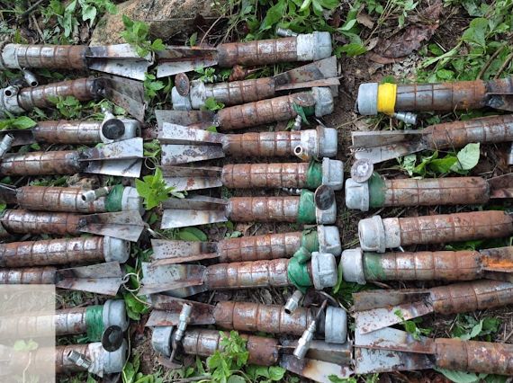 Aseguran más de 150 explosivos improvisados en San Ignacio