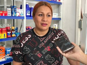 Perla Duarte, empleada de comercio