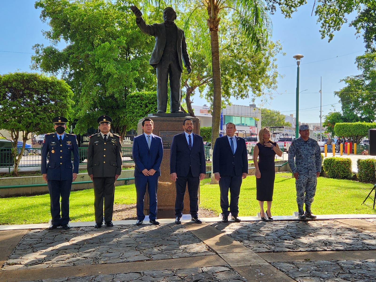 Con homenaje conmemoran el 153 aniversario luctuoso en memoria de Benito Juárez