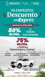 Descuento express en trámites vehiculares