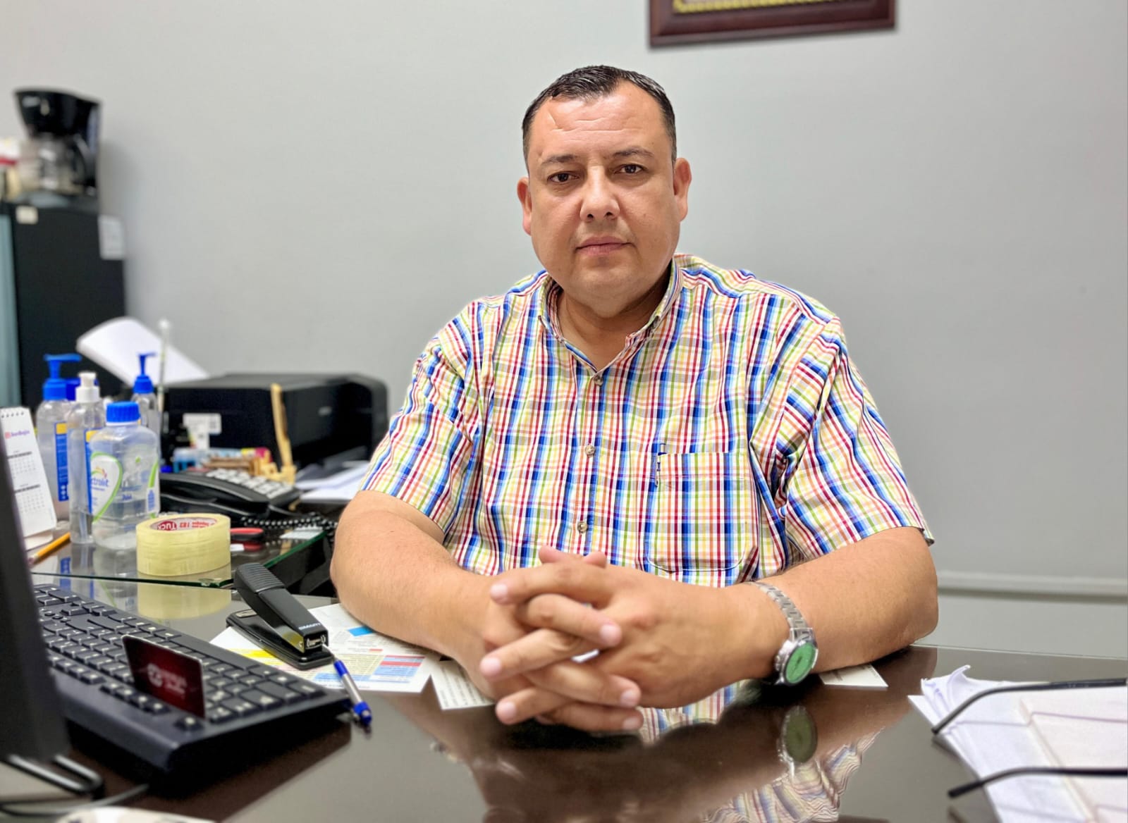 El tesorero municipal, Daniel Parra Montoya