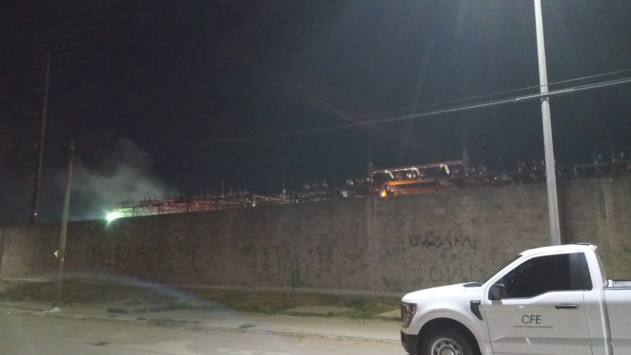 Incendio en subestación de CFE Mazatlán
