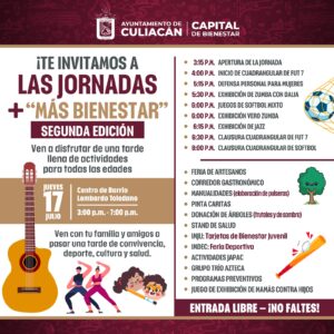 Jornadas del +Bienestar Culiacán, cartel