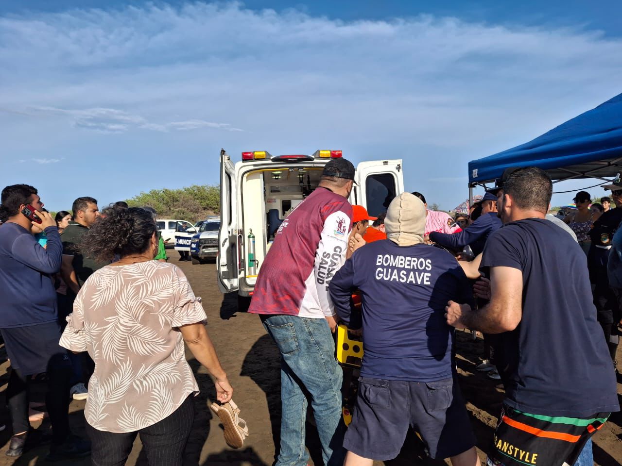 Muere hombre en el IMSS Bienestar de Guasave, había sido golpeado por una embarcación en playa Las Glorias