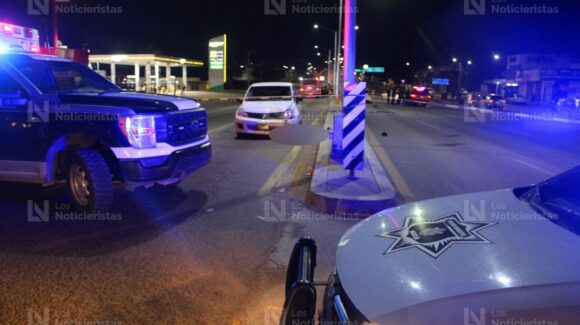 Muere motociclista tras brutal choque en el cruce del libramiento Colosio y avenida Santa Rosa en Mazatlán