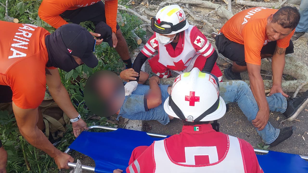 accidente de moto en el walamo sin