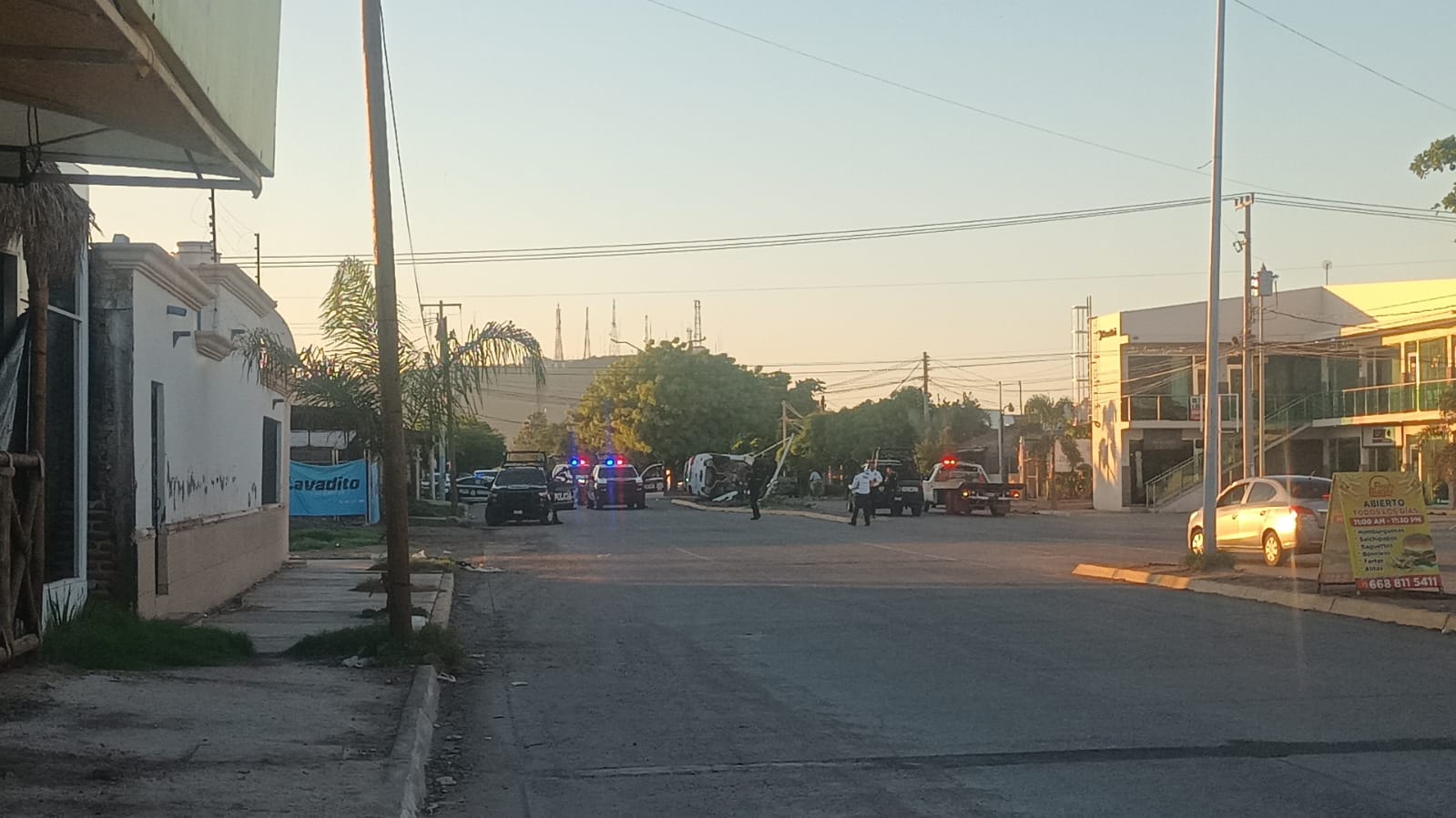 accidente en bulevar poseidon en los mochis lugar