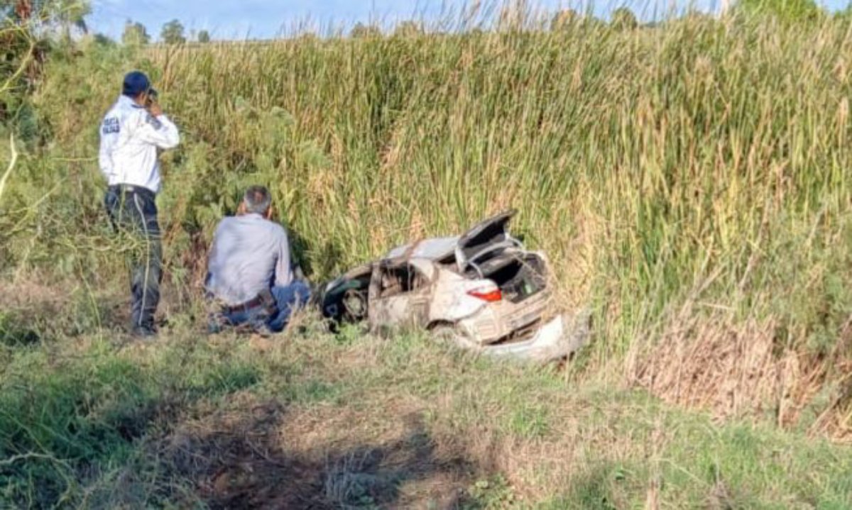 Automóvil Toyota accidentado