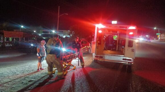 Adulto mayor resulta lesionado tras ser arrollado por auto “fantasma” en Villa Unión, Mazatlán