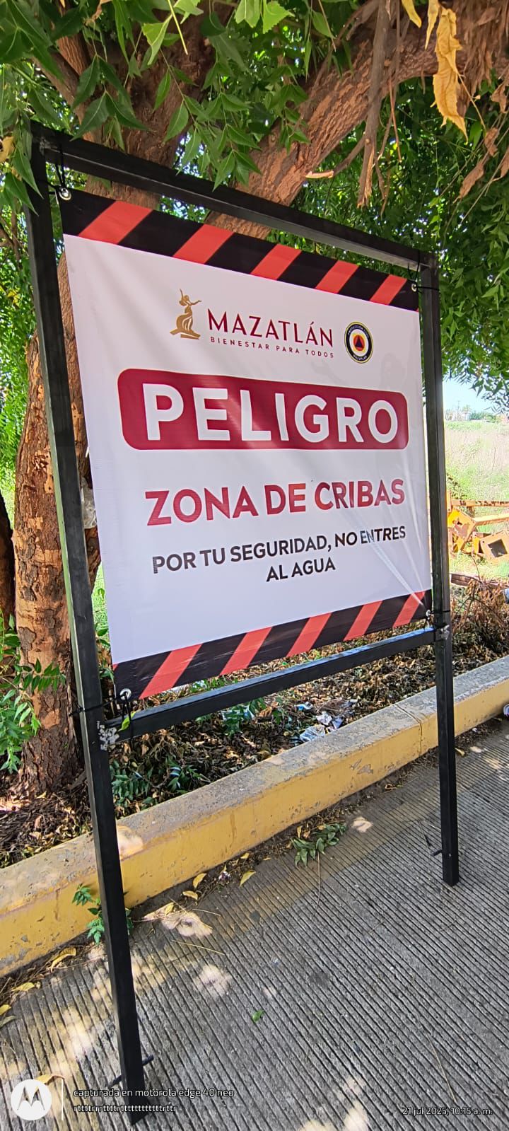 Instalan señalética en el río Presidio, de Mazatlán