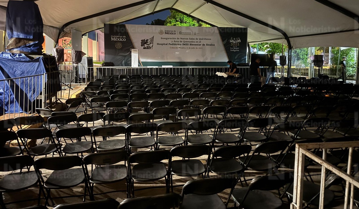 Listo escenario para gira de Salud de Claudia Sheinbaum en Culiacán, Sinaloa