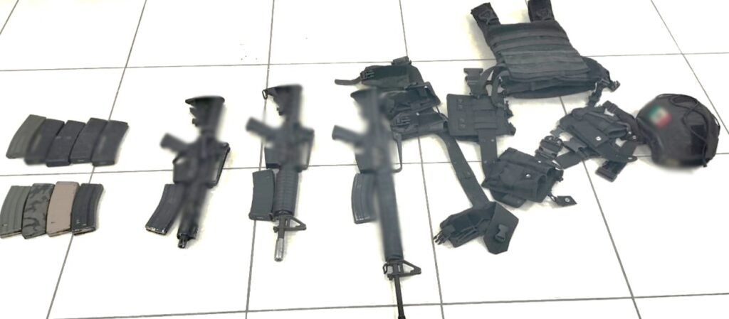 ¡Traía un arsenal! A detenido en la Progreso le aseguraron 3 armas largas, municiones y equipo táctico