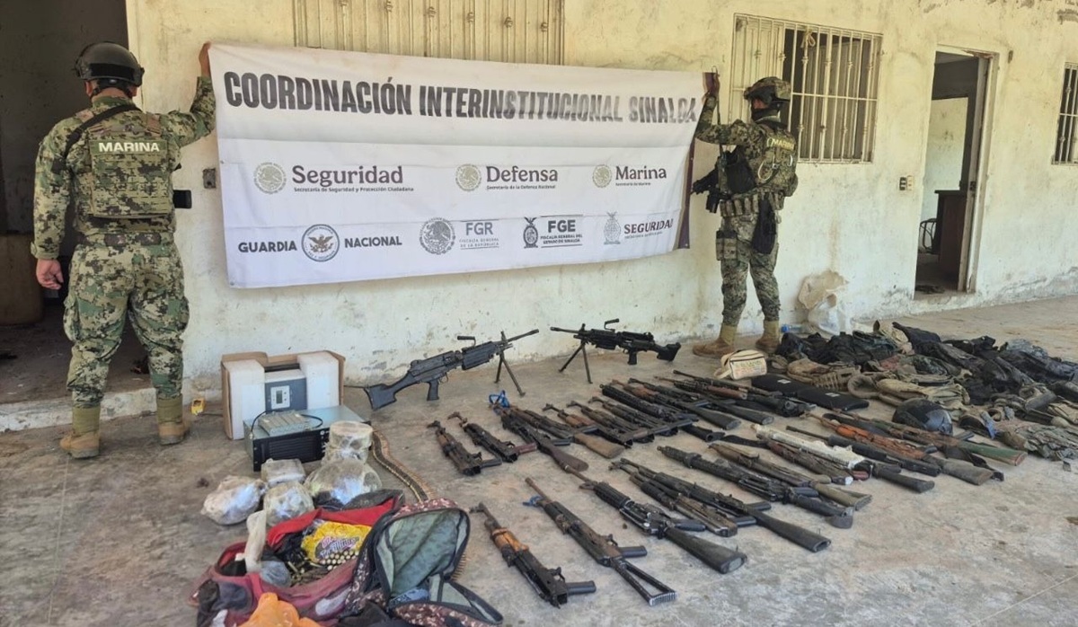 Aseguran armamento en Mazatlán