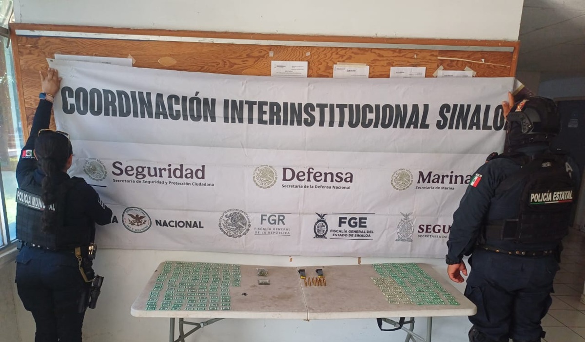 Aseguran droga en operativo en Culiacán