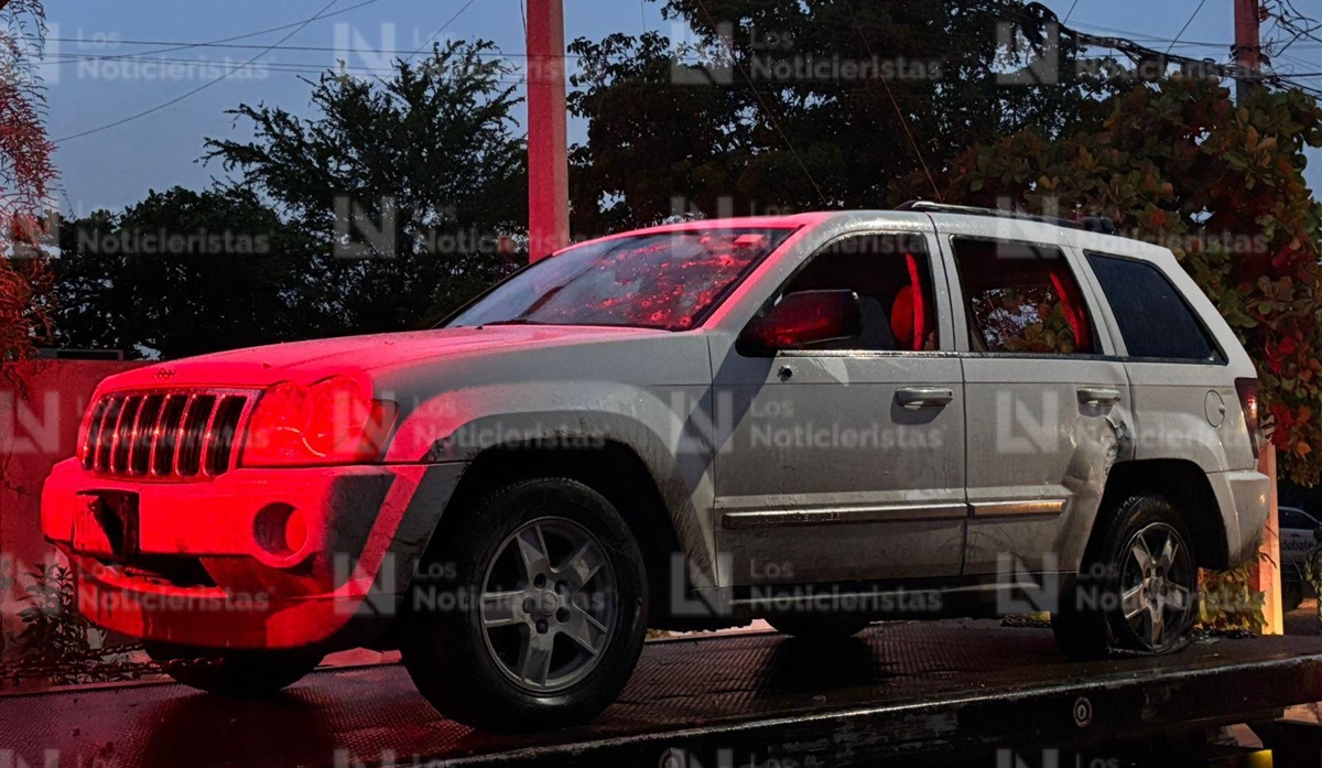 Aseguran camioneta blindada con impactos de bala en colonia La Esperanza, en Culiacán