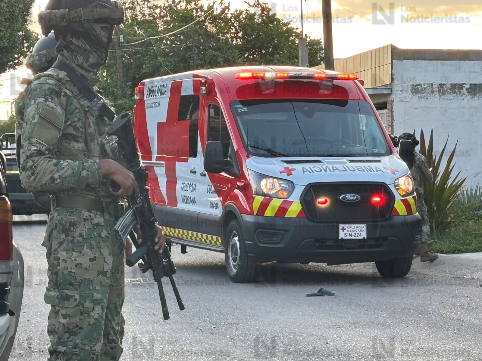 Ejército acordona el área en el sector Aeropuerto de Culiacán