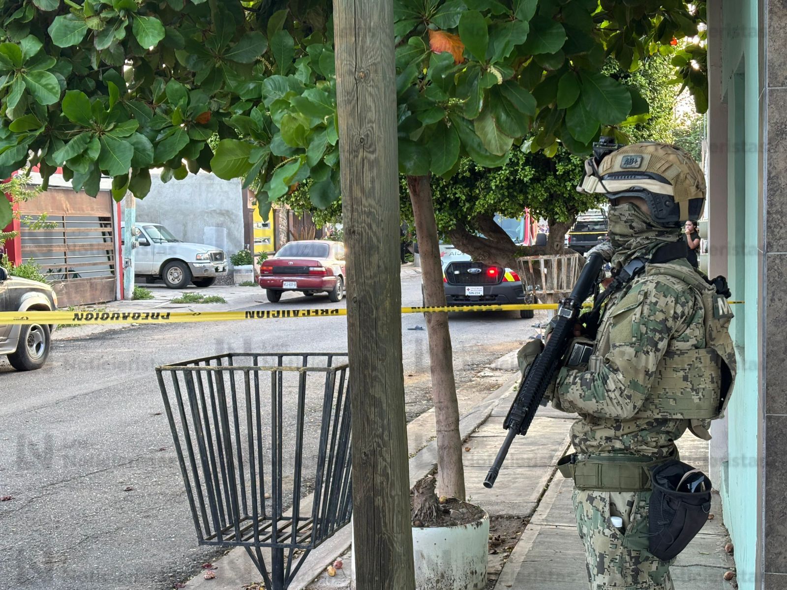 Ejército acordona el área en el sector Aeropuerto de Culiacán