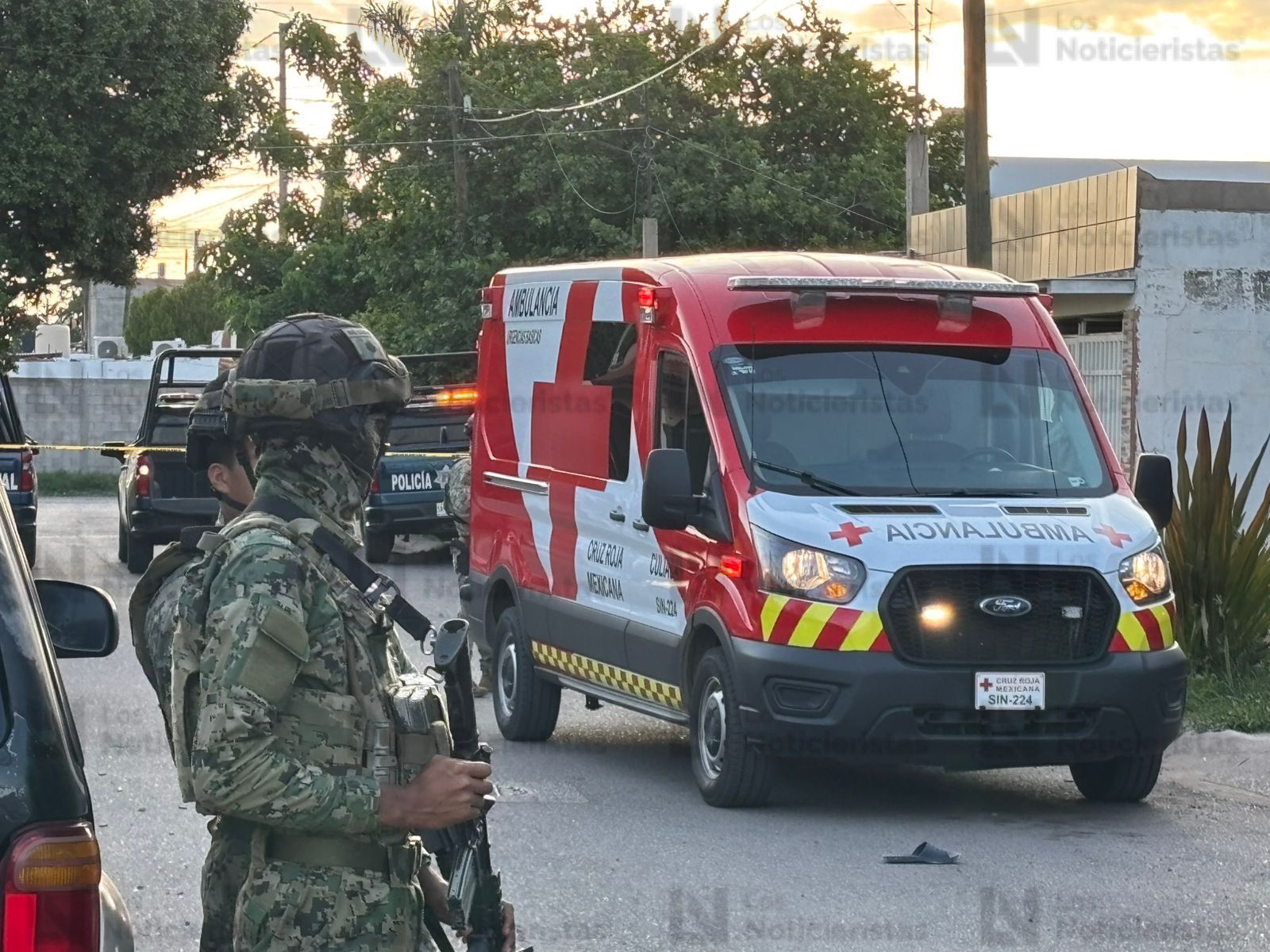 Ejército acordona el área en el sector Aeropuerto de Culiacán
