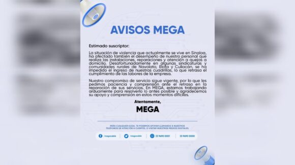 ¿Sin internet? Violencia ha impedido acceso de cuadrillas de Megacable a zonas de Culiacán, Navolato y Elota