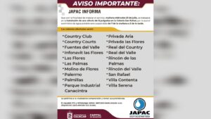 aviso importante de japac