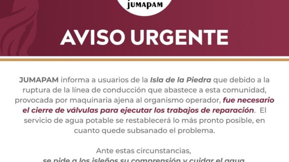 Dejarán sin agua este sector de Mazatlán por ruptura accidental de tubería
