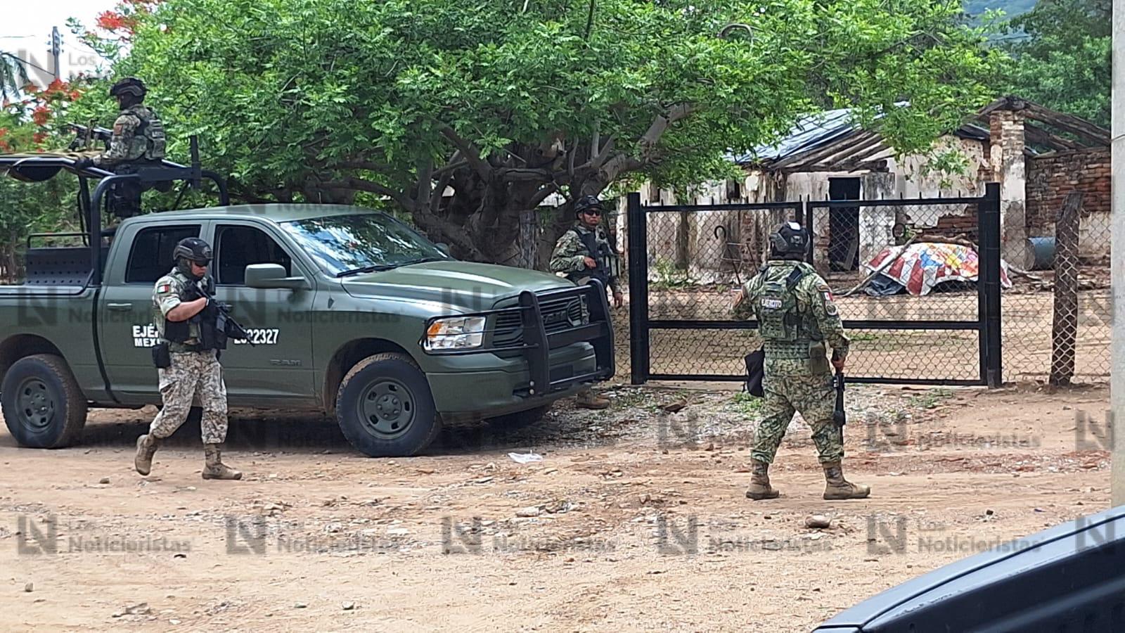 Tras reporte de tres personas sin vida en camioneta, se desata balacera en El Pozo, Imala de Culiacán