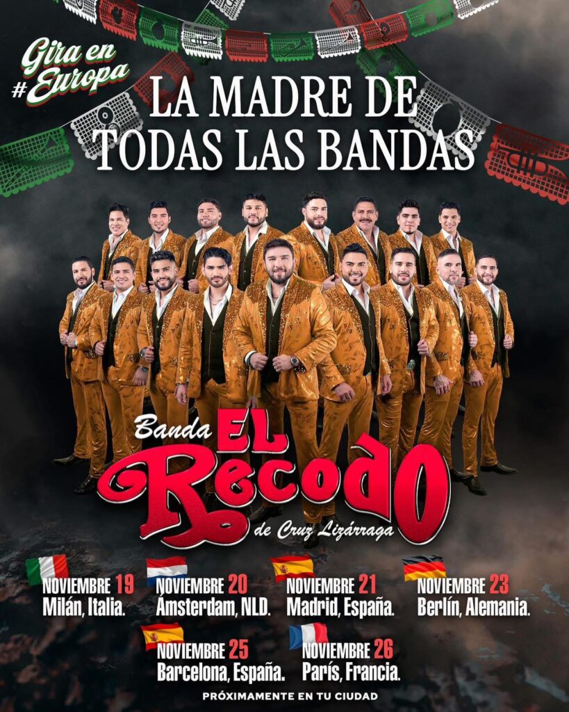 ¡El Recodo conquistará Europa! La banda sinaloense anuncia gira internacional este 2025