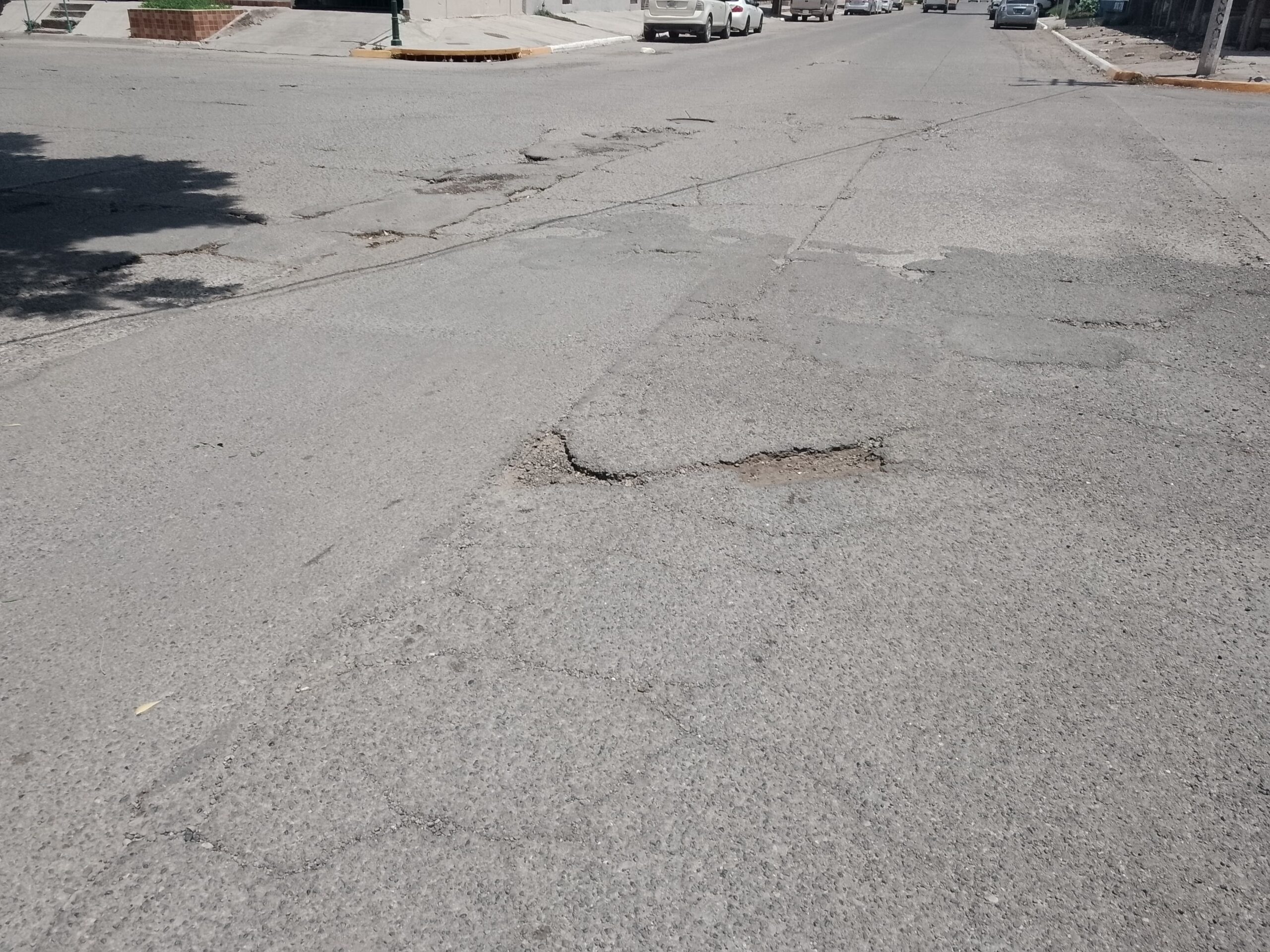 Calles deterioradas en Guasave