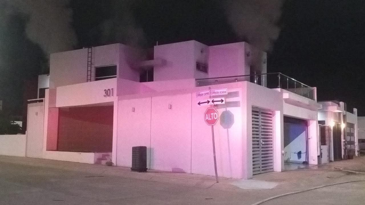 Casa de seguridad incendiada en Mazatlán
