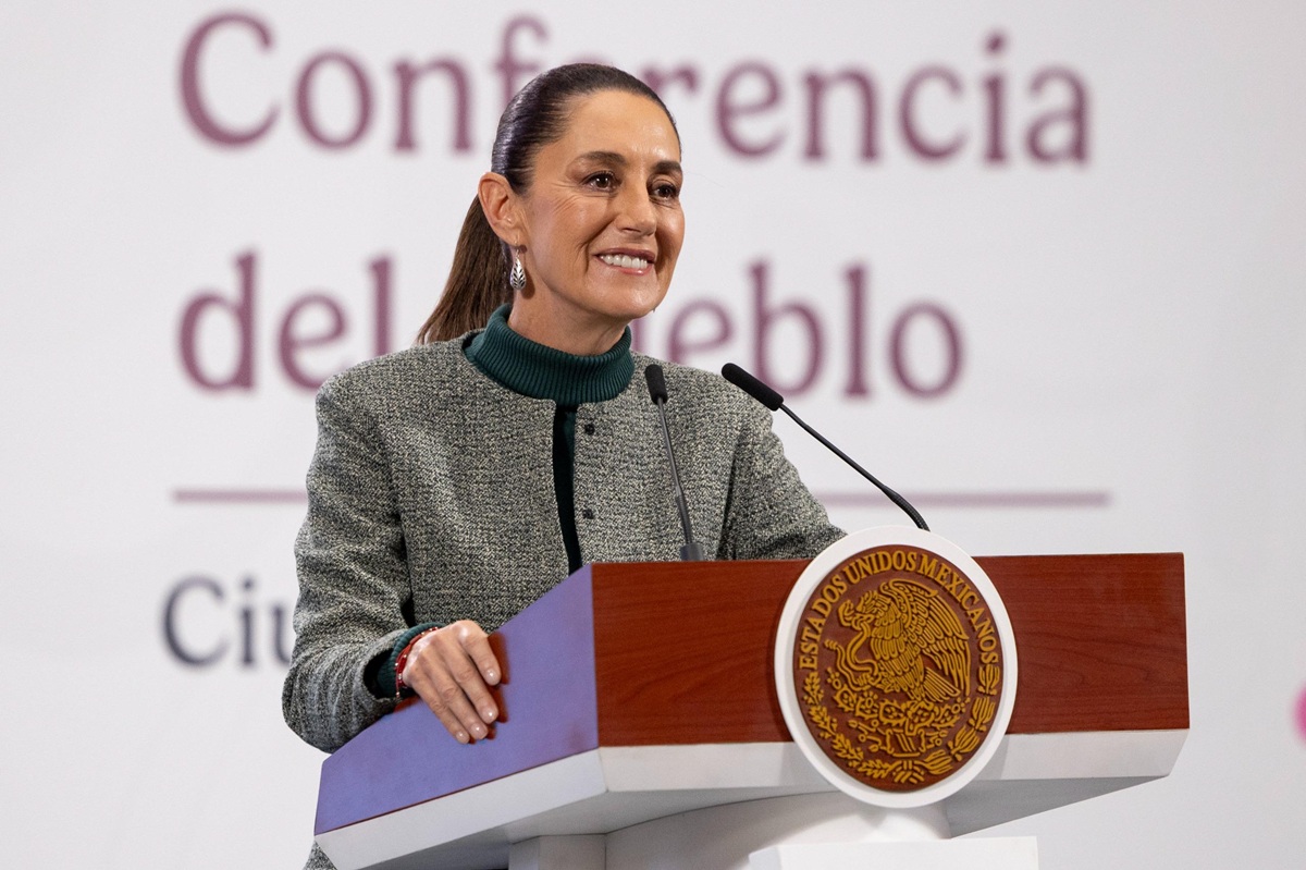 Claudia Sheinbaum en conferencia 'mañanera'