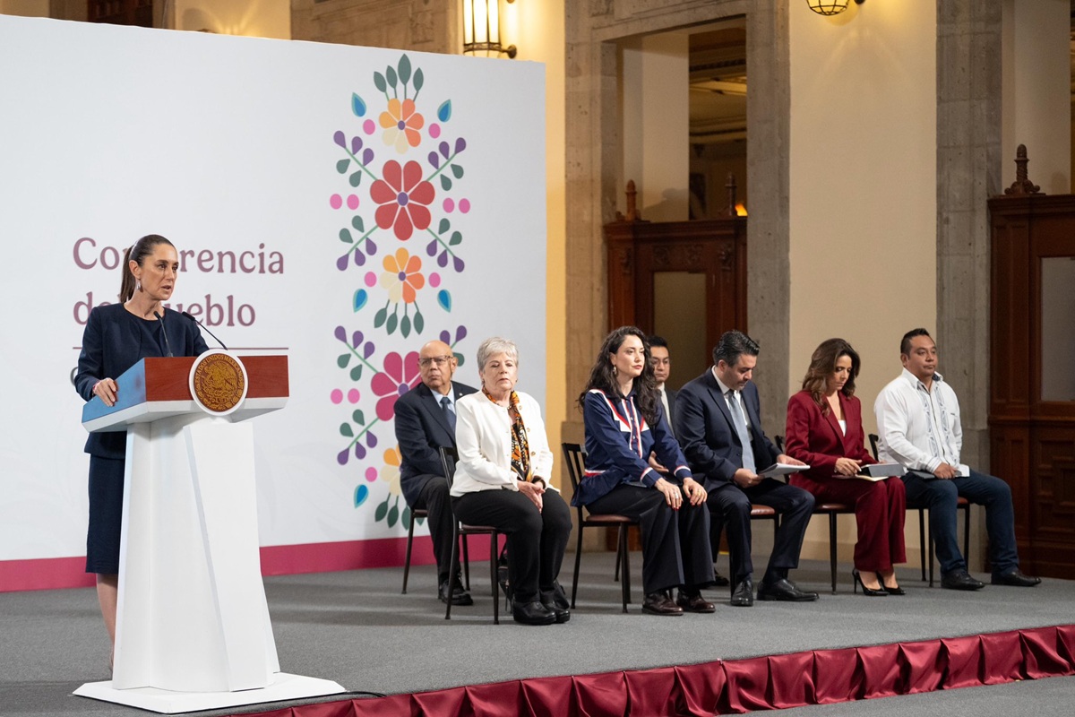 Claudia Sheinbaum en conferencia 'mañanera'