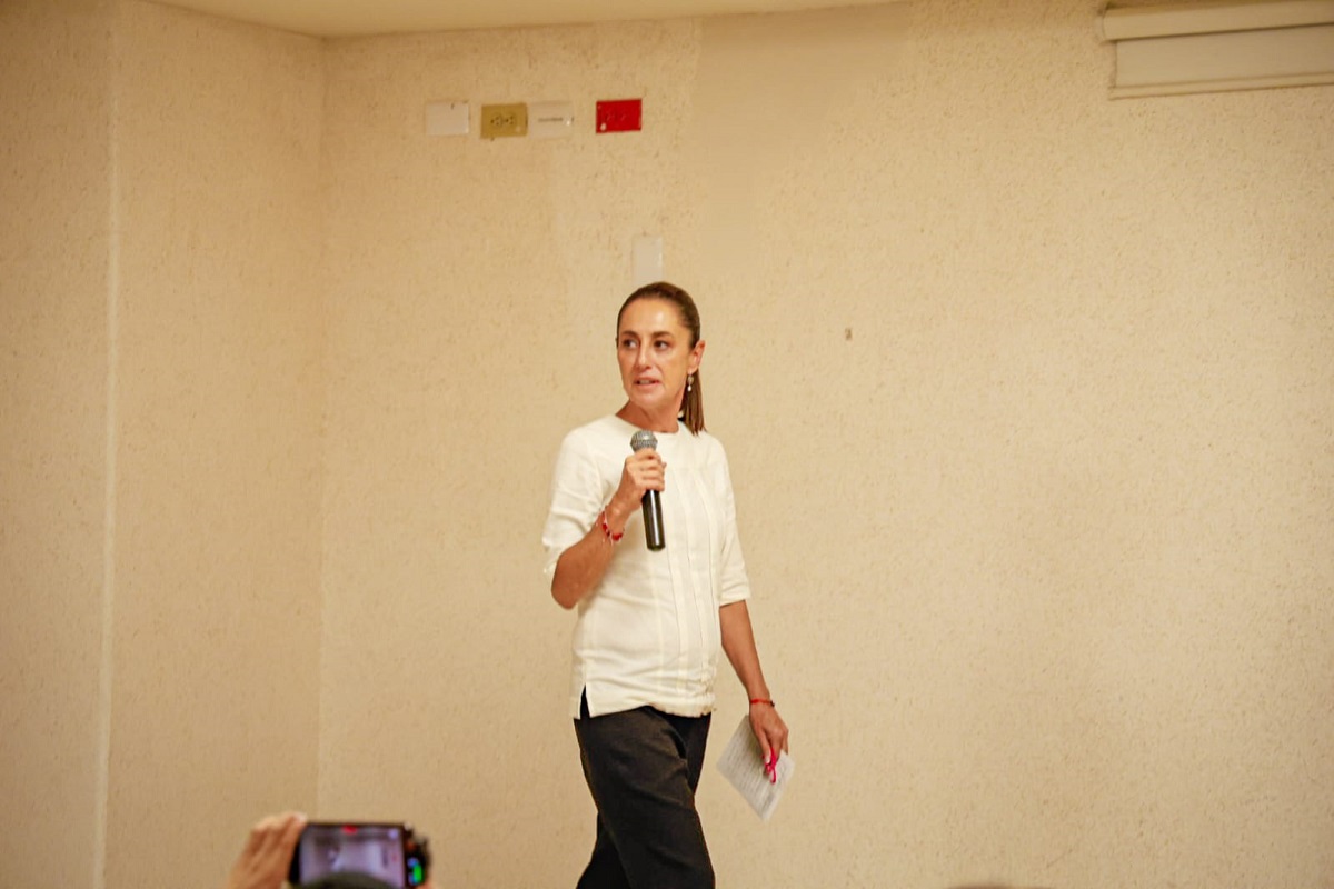 Claudia Sheinbaum en en Hospital Pediatrico