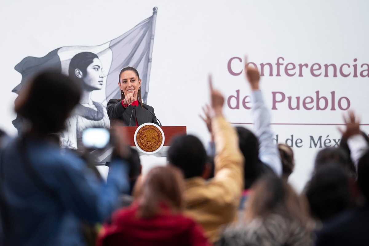 Claudia Sheinbaum en conferencia 'mañanera'