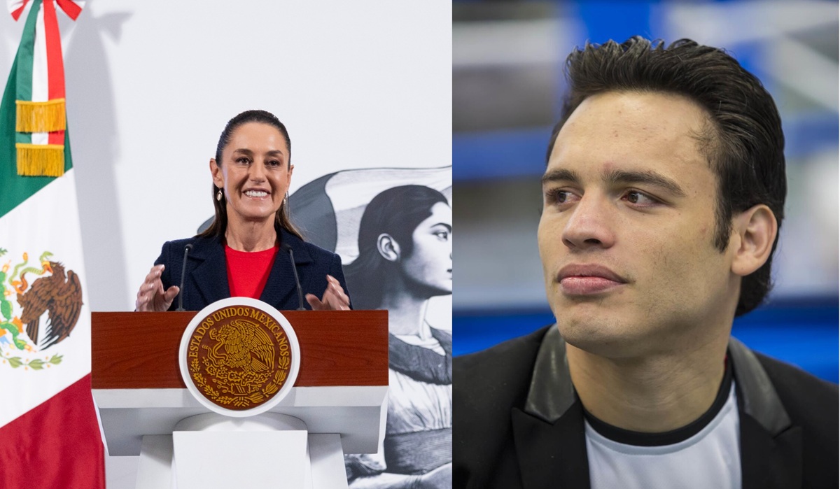 Claudia Sheinbaum (izquierda) Julio César Chávez Jr (derecha)